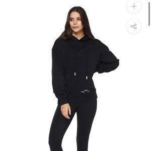 Lazypants Women's Black Hoodie - Size Medium